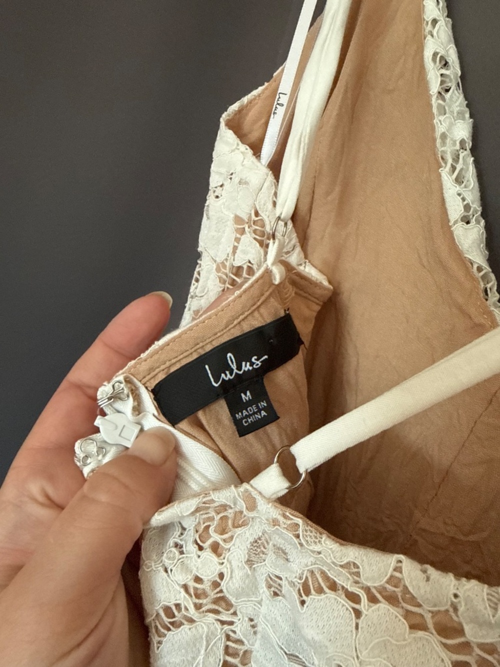 Lulus One Wish White Lace Midi Dress - Size M - Picture 5 of 5
